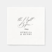 リハエレガントサルの前の結婚夜 スタンダードカクテルナプキン (正面)