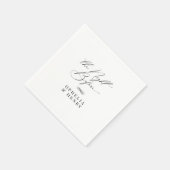 リハエレガントサルの前の結婚夜 スタンダードカクテルナプキン (角)