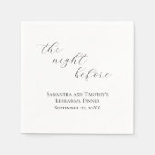 リハエレガントサルの前の結婚夜 スタンダードカクテルナプキン (正面)