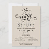 リハエレガントサルの前の結婚夜 招待状 (正面)