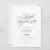 リハエレガントサルの前の結婚夜 招待状 (正面)