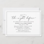 リハエレガントサルの前の結婚夜 招待状 (正面)