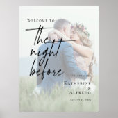 リハエレガントサル前の夜の写真へようこそ ポスター (正面)