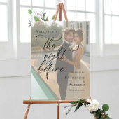 リハエレガントサル前の夜の写真へようこそ ポスター