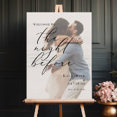 リハエレガントサル前の夜の写真へようこそ ポスター