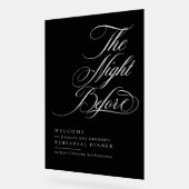 リハエレガントサル前の夜の歓迎 アクリルサイン (傾斜)