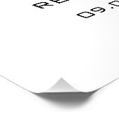 リハエレガントーサルディナーの前の夜を白くする ポスター (コーナー)