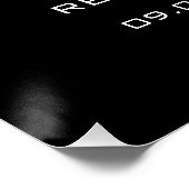 リハエレガントーサルディナーの前の夜を黒塗りする ポスター (コーナー)