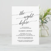 リハエレガントーサルディナーの前の夜を黒塗りする 招待状 (スタンド正面)