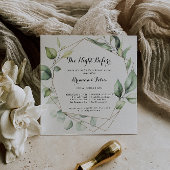 リハエレガントーサルディナー前の幾何学夜 招待状