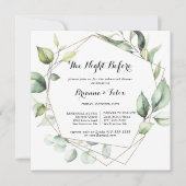 リハエレガントーサルディナー前の幾何学夜 招待状 (正面)