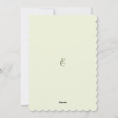 リハエレガントーサルディナー結婚グリーン シーズンカード (裏面)