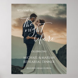 リハエレガントーサル前の夜の写真 ポスター