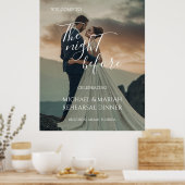 リハエレガントーサル前の夜の写真 ポスター (キッチン)