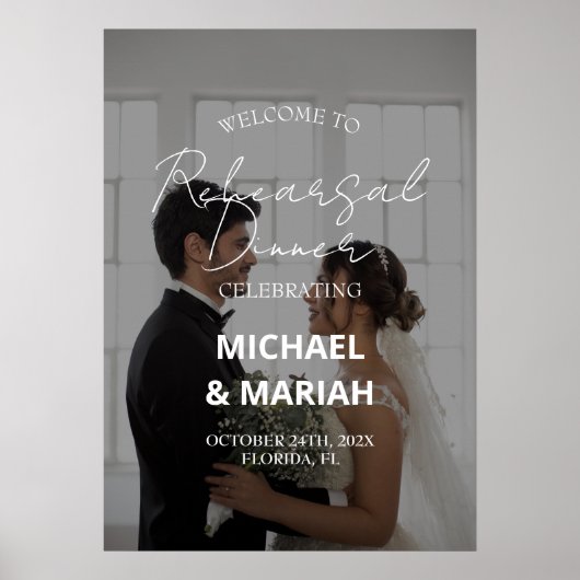 リハエレガントーサル前の夜の写真 ポスター (正面)