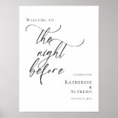 リハエレガントーサル前の夜 ポスター (正面)