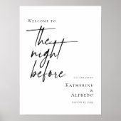 リハエレガントーサル前の夜 ポスター (正面)