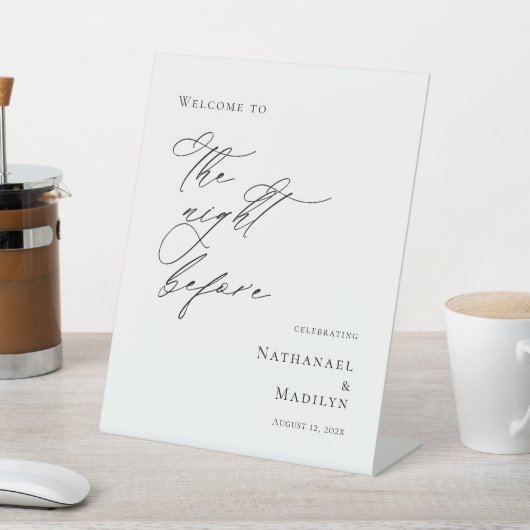 リハエレガントーサル前の夜 台座サイン (インサイチュ)