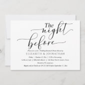 リハエレガントーミニマルサル前の夜 招待状 (正面)