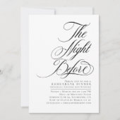 リハエレガントーモダンサル前の夜 招待状 (正面)