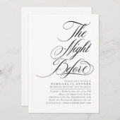 リハエレガントーモダンサル前の夜 招待状 (正面/裏面)