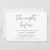 リハエレガントー素朴サル前の夜 招待状 (正面)