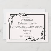 リハクラシックーサルディナーへの招待状。 招待状 (正面)