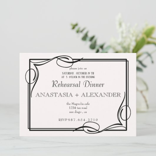 リハクラシックーサルディナーへの招待状。 招待状 (スタンド正面)