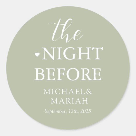 リハシンプルーエレガントサル前の夜 ラウンドシール (正面)