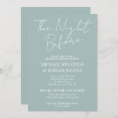 リハシンプルーエレガントサル前の夜 招待状 (正面/裏面)