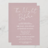 リハシンプルーエレガントサル前の夜 招待状 (正面/裏面)