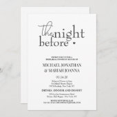 リハシンプルーエレガントサル前の夜 招待状 (正面/裏面)