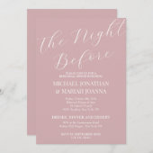 リハシンプルーエレガントサル前の夜 招待状 (正面/裏面)