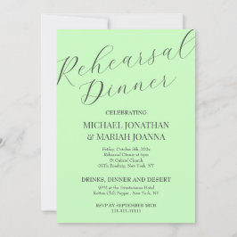 リハシンプルーエレガントサル前の夜 招待状