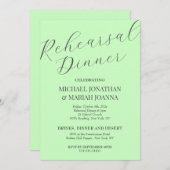 リハシンプルーエレガントサル前の夜 招待状 (正面/裏面)