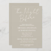 リハシンプルーエレガントサル前の夜 招待状 (正面/裏面)