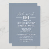 リハシンプルーエレガントサル前の夜 招待状 (正面/裏面)