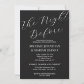 リハシンプルーエレガントサル前の夜 招待状 (正面)