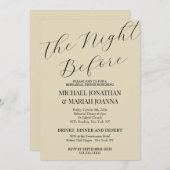 リハシンプルーエレガントサル前の夜 招待状 (正面/裏面)