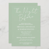 リハシンプルーエレガントサル前の夜 招待状 (正面/裏面)