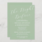 リハシンプルーエレガントサル前の夜 招待状 (正面/裏面)