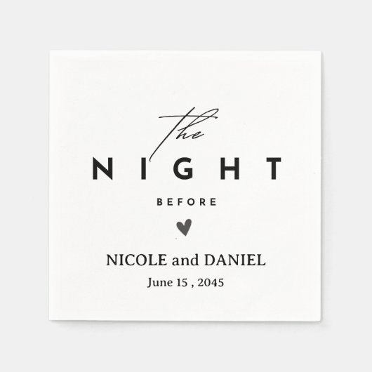 リハパーソナライズされたーサルディナー スタンダードカクテルナプキン (正面)