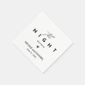 リハパーソナライズされたーサルディナー スタンダードカクテルナプキン (角)