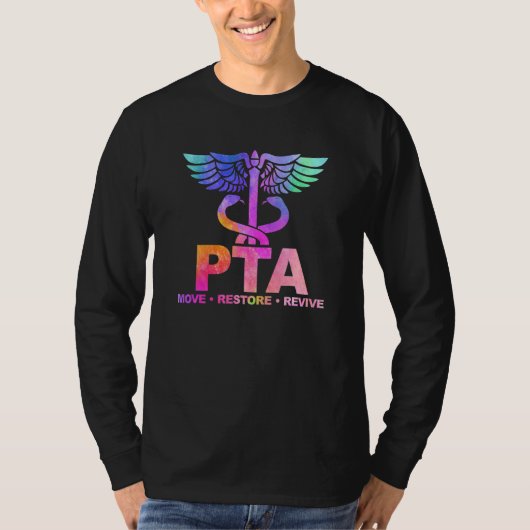 リハビリを促進 物理療法士アシスタント PTA Tシャツ (正面)