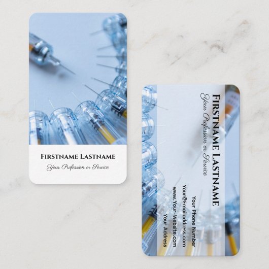 リハビリセンターの解毒薬の取り出し専門家 名刺 (正面/裏面)