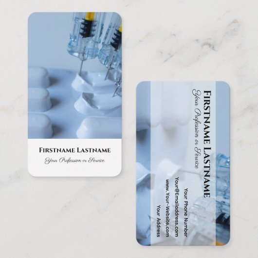 リハビリセンターの解毒薬の取り出し専門家 名刺 (正面/裏面)