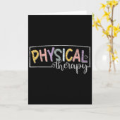 リハビリテーションのユーモア リハビリセラピスト PT セラピスト カード (黄色い花)