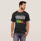 リハビリテーション技士のバッテリー寿命 Tシャツ (正面フル)