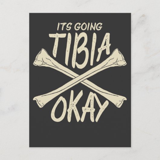 リハビリテーション 早期回復 ギフト 骨折 ポストカード (正面)