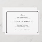 リハフォーマルーサルディナー 招待状 (正面/裏面)